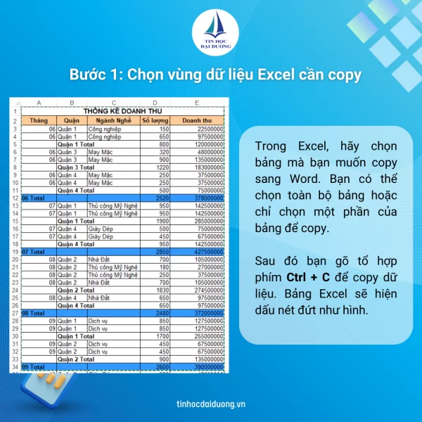 copy bảng từ excel sang word