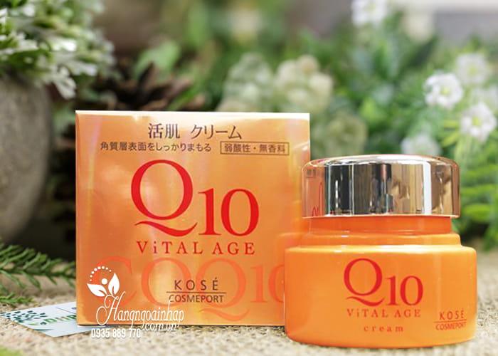 Kem dưỡng da chống lão hóa Kose Q10 Vital Age của Nhật