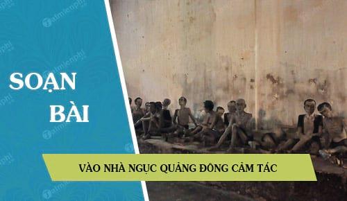 Chuẩn bị bài Vào nhà ngục Quảng Đông cảm tác