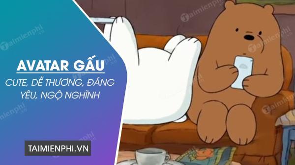 Bộ sưu tập Avatar Gấu dễ thương, đáng yêu nhất từ We Bare Bears