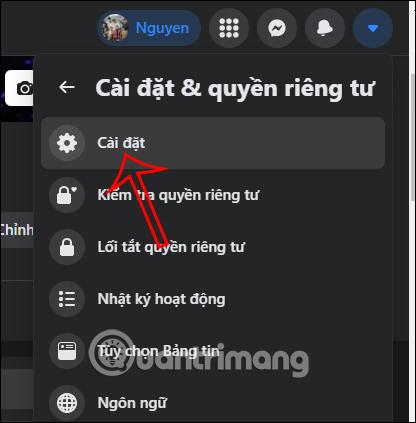 Cài đặt Facebook PC