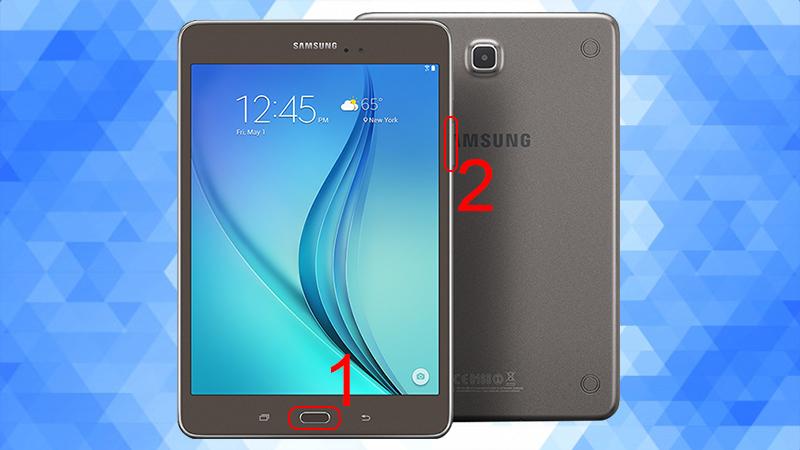 Chụp màn hình Samsung Galaxy Tab A6 bằng tổ hợp phím