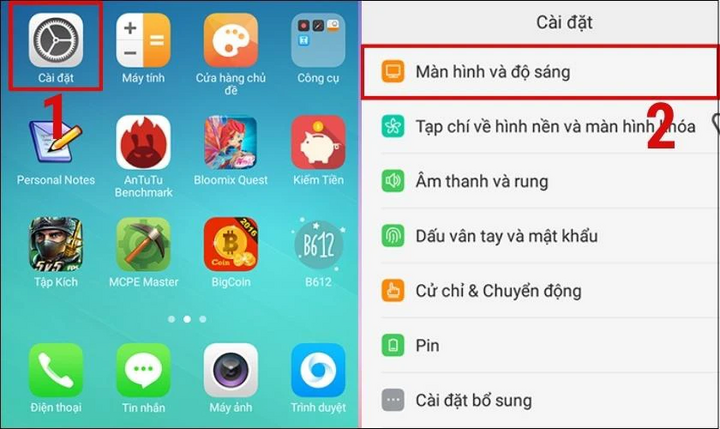 Cách thay đổi kiểu chữ trên điện thoại OPPO