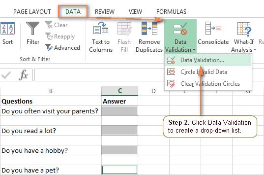 Tạo một danh sách tùy chọn trong Excel: tĩnh, động, từ một bảng tính khác