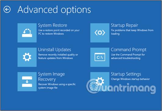 Nhấn chọn biểu tượng Settings trong Start Menu