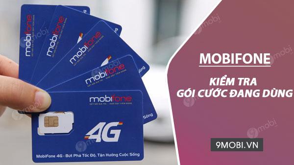 Cách kiểm tra gói cước đang sử dụng trên MobiFone