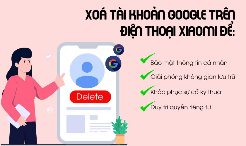 Cách xoá tài khoản Google trên điện thoại Xiaomi cực nhanh