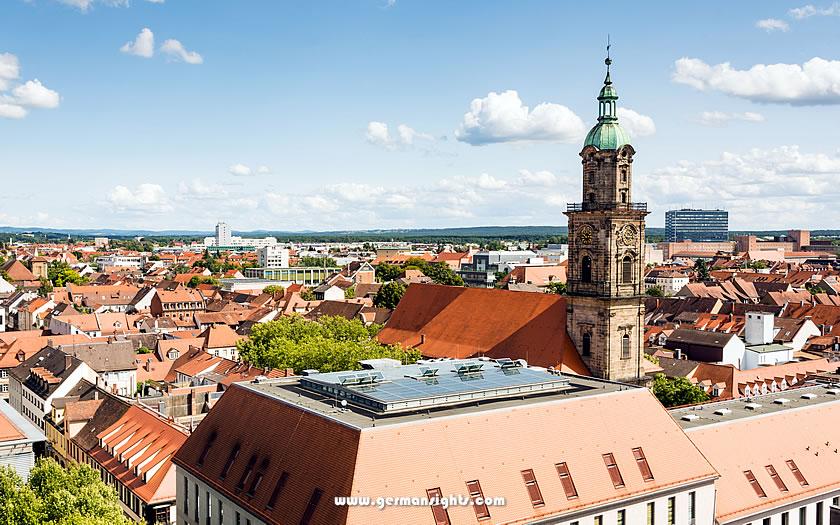 View over Erlangen