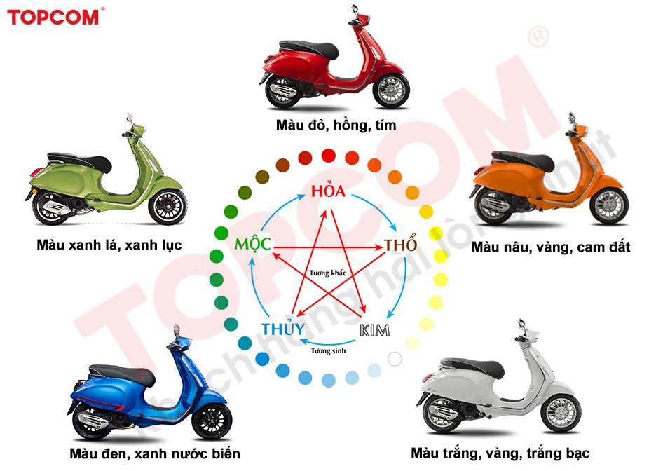 Chọn màu xe hợp mệnh khi mua xe tay ga Vespa chính hãng – Xe Vespa - Piaggio