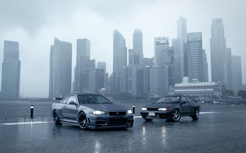 Nissan Skyline R32 R34 GT-R Drive Review in Singapore : Godzillas in the Mist