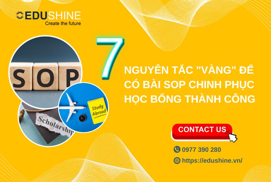 Nguyên tắc “Vàng” để có bài SOP chinh phục học bổng thành công