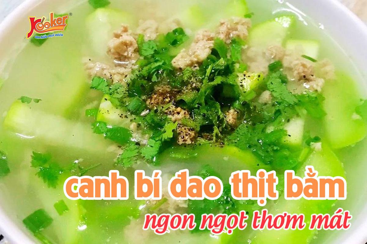 canh bí đao thịt bằm