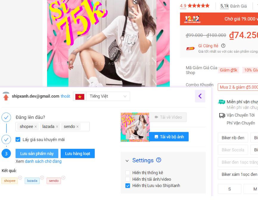 Hướng dẫn copy sản phẩm Shopee, nhân bản Shopee, backup Shopee