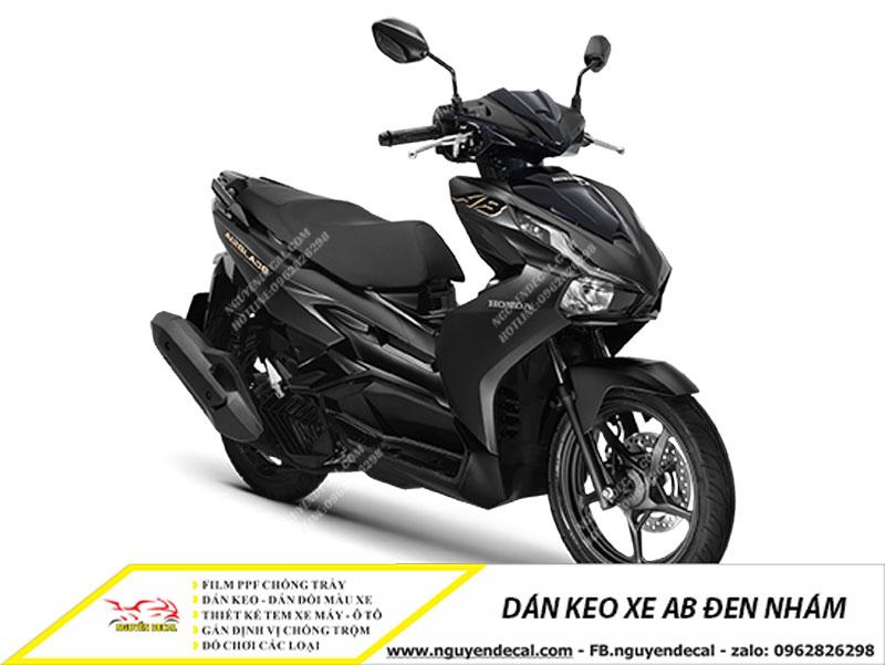 Dán keo xe Air Blade 2023 đen nhám - Keo trong nhám dán xe