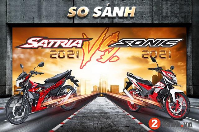 So sánh suzuki satria 2022 với honda sonic 2022 - 1