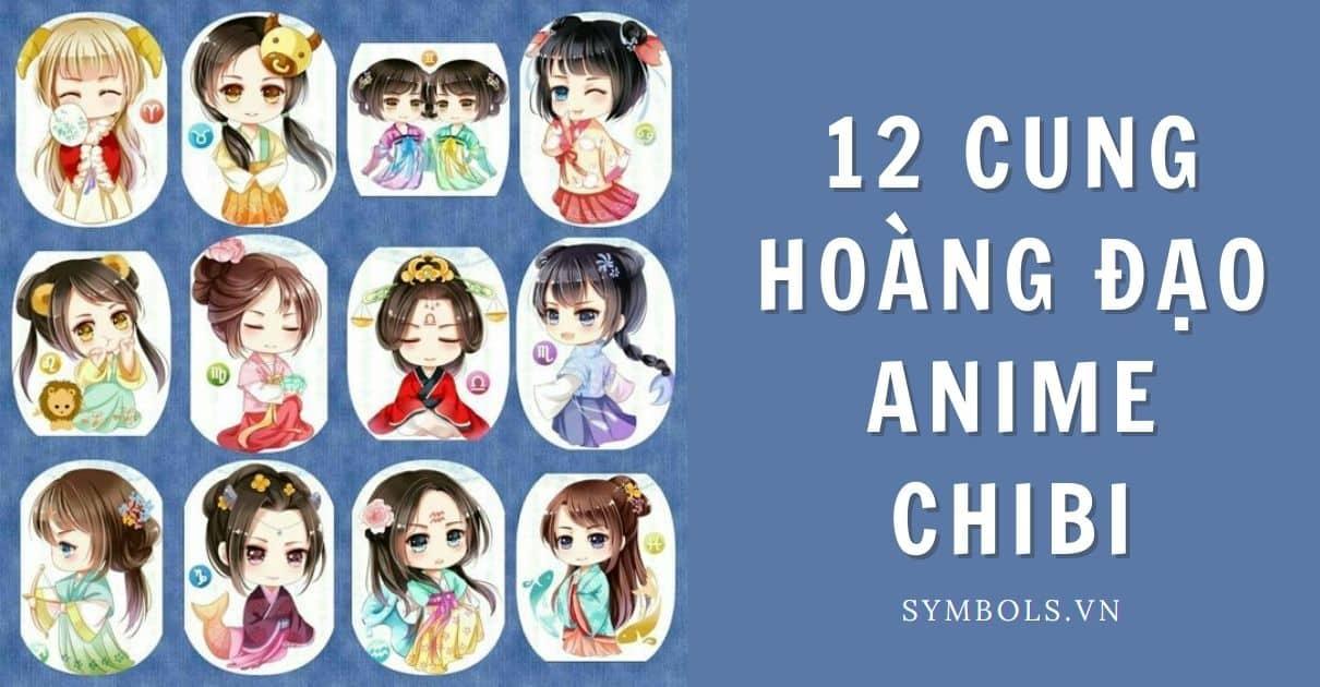 Hình Ảnh Cung Song Tử Nữ Anime Chibi Đẹp [63+ Hình Nam Cute Nhất]