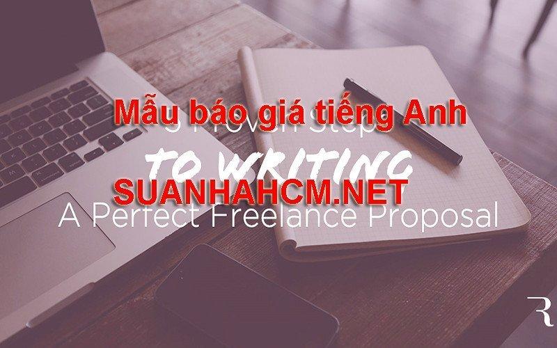 Mẫu báo giá bằng tiếng anh