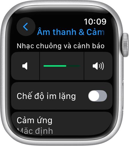 Thay đổi cài đặt âm thanh và thông báo trên Apple Watch