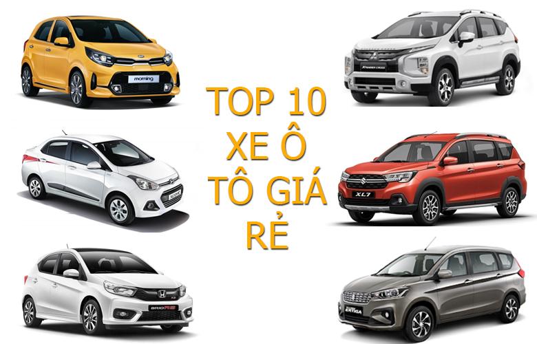 Top 10 xe ô tô giá rẻ, đẹp và đáng mua nhất năm 2023