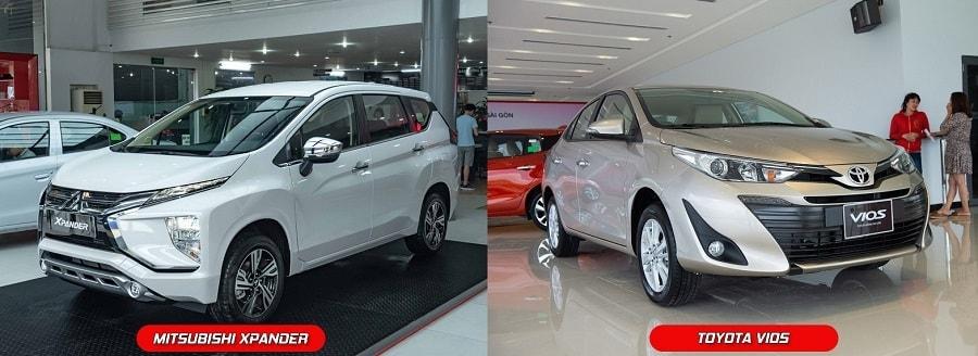 Nên chọn xe ô tô Toyota Vios và Mitsubishi XPander