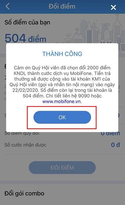 Cách đổi điểm KNDL MobiFone nhận tới 350 phút gọi miễn phí