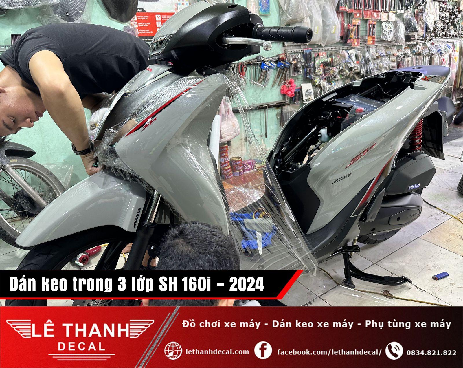 Dán keo 3 lớp cho xe Honda SH 160i 2024