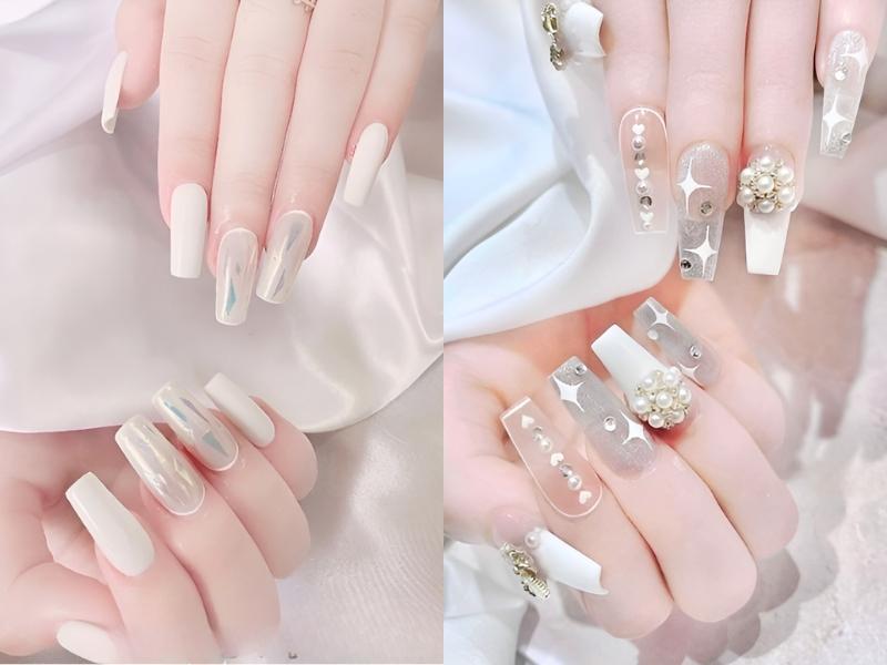 20+ mẫu nail cô dâu lộng lẫy và sang trọng